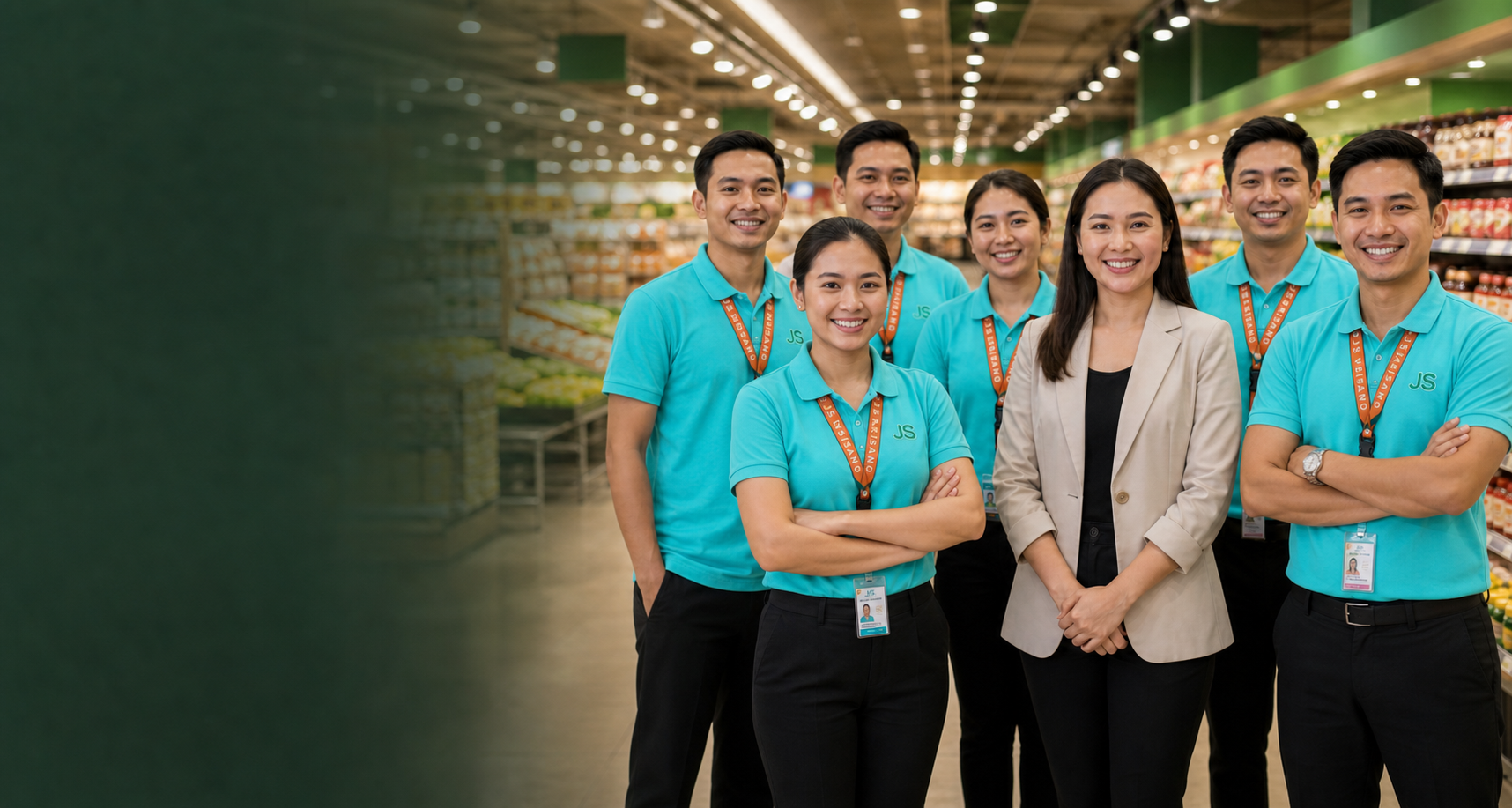 JS Gaisano team wearing the official company uniform
